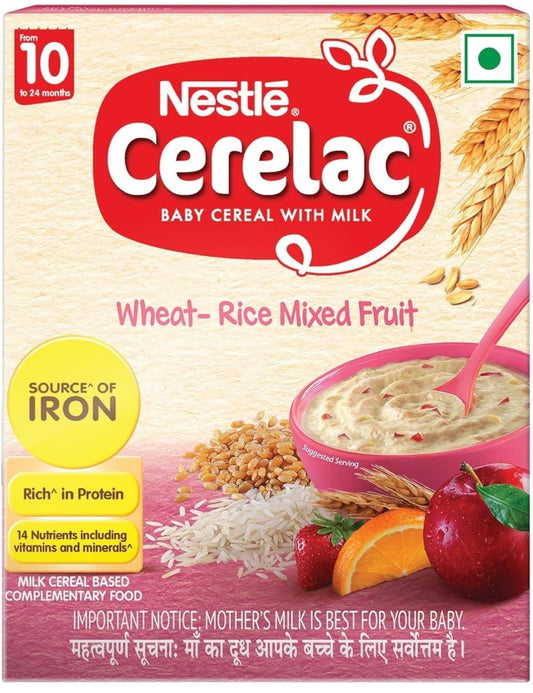 Cerelac Wheat Rice Mixed Fruit +10m