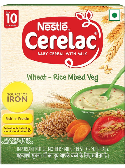 Cerelac Wheat Rice Mixed Veg +10m